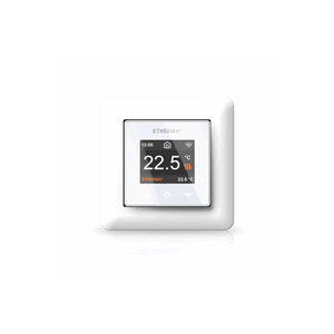Etherma eTouch Inb. thermostaat met weekprogramma & touchpad 16A 5-35°C wit - WarmteBeheer.nl