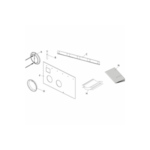 ETHERMA Pre-Installatieset bestaande uit boormal, rail en gatentoebehoren