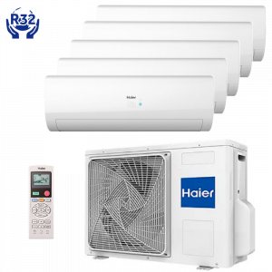 Haier Multi-split airco 10,5 kW met 5 Pearl binnenunits 5U105S2SS3FA R32