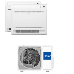 Haier Multi-split airco 7,5 kW met 2 Console vloer binnenunits 4U75S2SR3FA R32