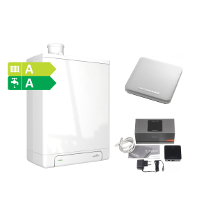 Intergas Kombi Kompakt HReco 30 CW4 met Comfort Touch en Gateway slimmethermostaat wit concentrisch 60/100 041337