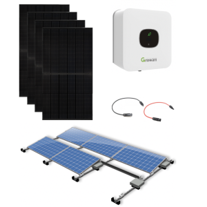 Jinko Solar N-Type TOPcon Dual Glass 6825 Wp All black 15x 455 Wp |Platdak Zuid opstelling| Compleet pakket