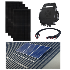 Jinko Solar N-Type TOPcon Dual Glass 4550 Wp All black 10x 455 Wp APSystems micro omvormers|schuindak opstelling|Compleet pakket