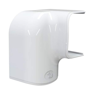 Tecnosystemi Optima rechter bocht verticaal/horizontaal MRD75 Zuiverwit SCW100215