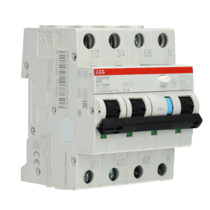 ABB aardlekautomaat 3-polig+nul 32A B-kar 30mA 3P+N 32A 0.03A 10kA B32 