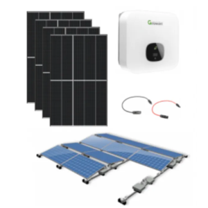 Trina Vertex-S 3360 Wp  8x 420 Wp Mono HC|Platdak Oost-West opstelling|Compleet pakket