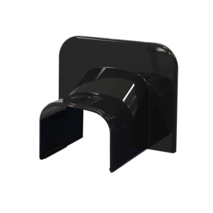 Tecnosystemi Optima plafond/wand eindstuk TA75 Zwart RAL9005 SCW100447 