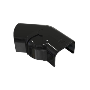 Tecnosystemi Optima platte bocht verstelbaar 80°-140° CPS75 Zwart RAL9005 SCW100453 