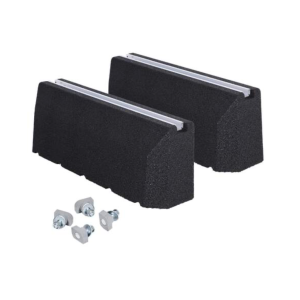 AircoBase verhoogde opstellingsbalk recycled 600 mm rubberen dempers incl. bevestiging M8 x 40 mm (set a 2 stuks)