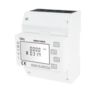 Bliq kWh meter BMM3100DM-MID (3-fase directe meter). Nodig indien PV systeem aanwezig