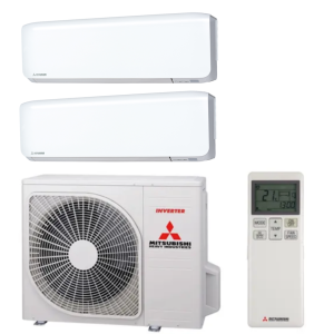 Mitsubishi Heavy SCM45ZS-W Multi-split buitenunit 4.5kW i.c.m. 2 SRK-ZS WF binnenunits met Wifi