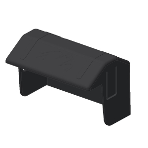 Van der Valk kunststof Afdekkapje eindklem - Zwart 739007