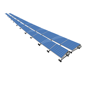 ValkPro+ 2x12 Landscape. 2 rijen van 12 panelen (Paneel lengte 1520-1720mm)