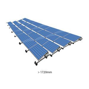 ValkPro+ 4x7 Landscape. 4 rijen van 7 panelen (Paneel lengte 1720-1920mm)