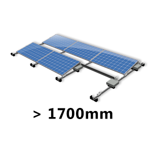 ValkPro+ 8x2 Landscape. 8 rijen van 2 panelen (Paneel lengte 1720-1920mm)