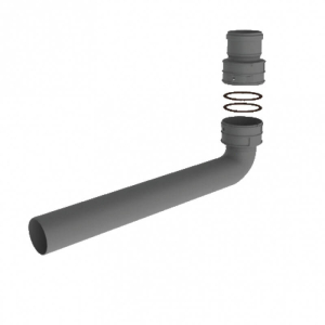 Burgerhout Miniflex verlengde bocht 60mm 400470336