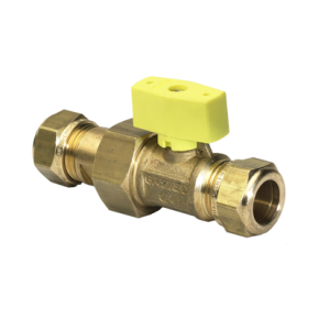 BPE gaskogelkraan 15 mm knel 27715