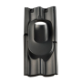 Ubbink doorvoerpan Ø131 mm 2-pans sneldek 35-45° zwart 0170208