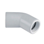 PVC druk bocht wit 45° Ø20 mm insteek 0513.00002.022