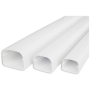 Tecnosystemi Optima leidinggoot T135 lengte van 2m (135 x 82mm) Zuiverwit RAL9010 SCW100150 ST