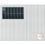 ClickFit EVO Staaldak trapezium-damwand met montageprofielen 2x7 portrait. 2 rijen van 7 panelen