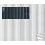 ClickFit EVO Staaldak trapezium-damwand met montageprofielen t.b.v. optimizers 2x9 Portrait 2 rijen van 9 panelen