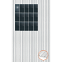 ClickFit EVO Staaldak trapezium-damwand met montageprofielen t.b.v. optimizers 3x5 Portrait 3 rijen van 5 panelen