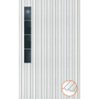 ClickFit EVO Staaldak trapezium-damwand met montageprofielen 4x1 portrait. 4 rijen van 1 paneel