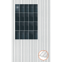 ClickFit EVO Staaldak trapezium-damwand met montageprofielen 4x5 portrait. 4 rijen van 5 panelen