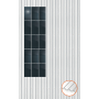 ClickFit EVO Staaldak trapezium-damwand met montageprofielen 5x3 portrait. 5 rijen van 3 panelen