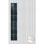 ClickFit EVO Staaldak trapezium-damwand met montageprofielen 6x2 portrait. 6 rijen van 2 panelen