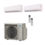 Daikin Multi-split airco 5,0 kW 2MXM50A9 R32 met 2 Daikin Comfora FTXP binnenunits inclusief Wi-Fi