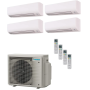 Daikin Multi-split airco 8,0 kW R32 4MXM80A9 R32 met 4 Daikin Comfora FTXP binnenunits inclusief Wi-Fi