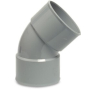 PVC bocht 32mm 45 gr. m/m 