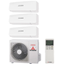 Mitsubishi Heavy SCM50ZS-W Multi-split buitenunit 5kW i.c.m. 3 binnenunits van de SRC-ZS serie