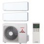Mitsubishi Heavy SCM40ZS-W Multi-split buitenunit 4.0kW i.c.m. 2 SRK-ZS WF binnenunits met Wifi
