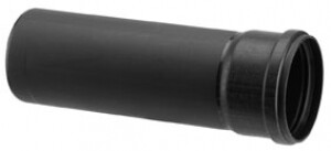 Burgerhout Luchtbuis PPS 500mm 80mm mof x spie zwart