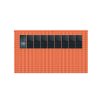 ClickFit EVO 1x9 Portrait. 1 rij van 9 panelen