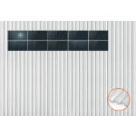 ClickFit EVO Staaldak golfplaat met montageprofielen 2x5 landscape. 2 rijen van 5 panelen