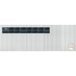 ClickFit EVO Staaldak golfplaat met montageprofielen 2x8 landscape. 2 rijen van 8 panelen