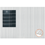 ClickFit EVO Staaldak golfplaat met montageprofielen 5x2 landscape. 5 rijen van 2 panelen