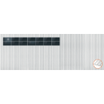 ClickFit EVO Staaldak trapezium-damwand met montageprofielen 2x7 landscape. 2 rijen van 7 panelen