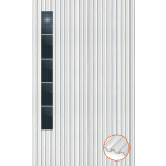 ClickFit EVO Staaldak trapezium-damwand met montageprofielen t.b.v. optimizers 5x1 Portrait 5 rijen van 1 paneel