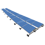 ValkPro+ 2x8 Landscape. 2 rijen van 8 panelen (Paneel lengte 1520-1720mm)