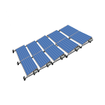 ValkPro+ 5x2 Landscape. 5 rijen van 2 panelen (Paneel lengte 1520-1720mm)