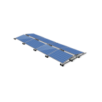 ValkPro+ 8 panelen Oost-West landscape 1 dubbele rij van 4 (voor paneel breedte 977 - 1070mm)