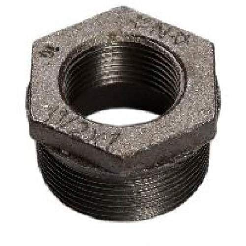 Industrial Malleable staal zwarte verloopring 1.1/4" x 3/4" buitendraad x binnendraad
