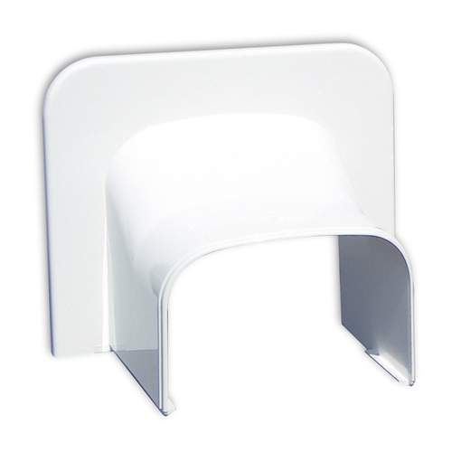 Tecnosystemi Optima plafond/wand eindstuk TA100 Zuiverwit RAL9010 SCW100040