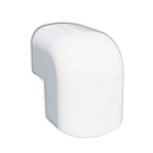 Tecnosystemi Optima buiten bocht 90° CAE75 Zuiverwit SCW100050