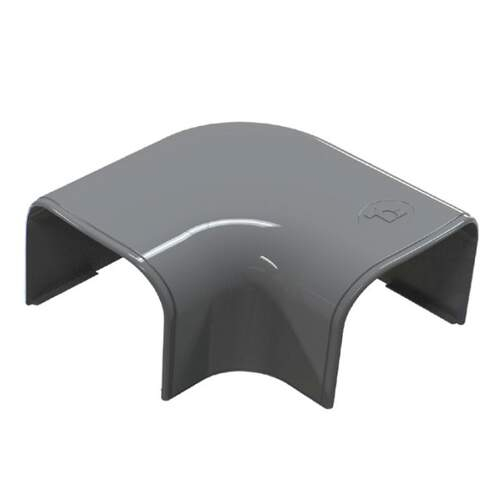 Tecnosystemi Optima platte bocht 90° CP102 Antraciet SCW100287